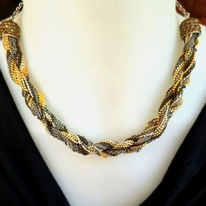 Touchstone Crystals Swarovski Twisted Metals Necklace